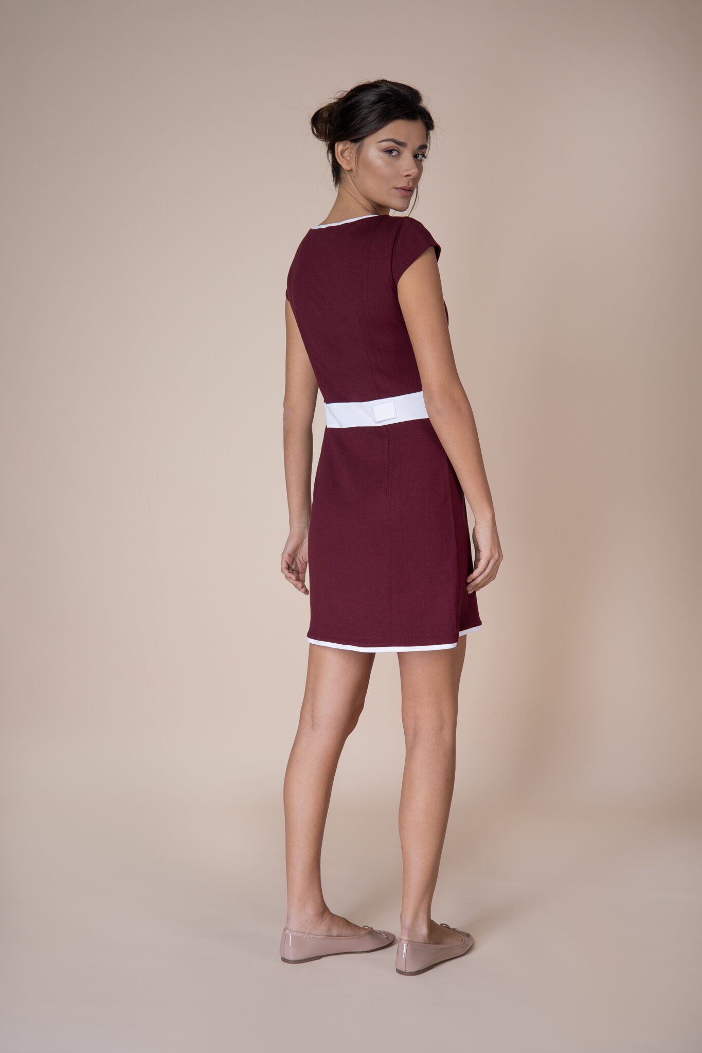 Marissa Boat Neck Shift Dress